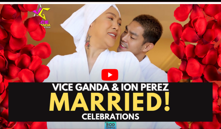 Unkabogable Vice Ganda & Ion Perez Are Now Now Married!