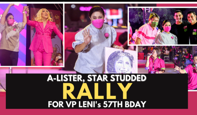 Megastar, Diamond Star, Asia’s Songbird Sighting At Leni’s Star-Studded Birthday Rally