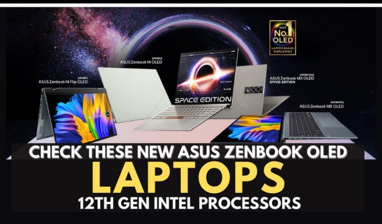 ASUS Reveals a new Breed of Zenbook OLED Laptops with 12th Gen Intel Processors