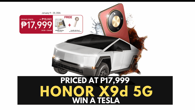HONOR X9d 5G Now Official: Ultra-Durability Meets a Chance to Win a Tesla Cybertruck