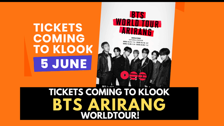 Klook Unveils Packages for BTS WORLD TOUR ‘ARIRANG’ IN SINGAPORE
