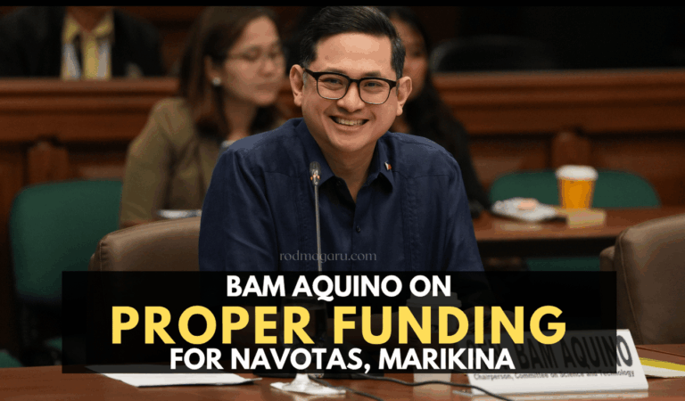 Bam Aquino on flood control: Projects like those in Marikina, Navotas should be properly funded